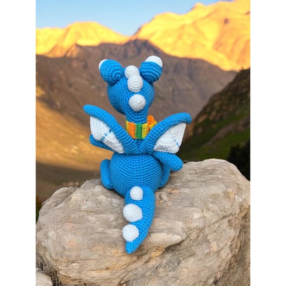 Crocheted Dinosaur Plushie | Handmade - Picture 7 of 7